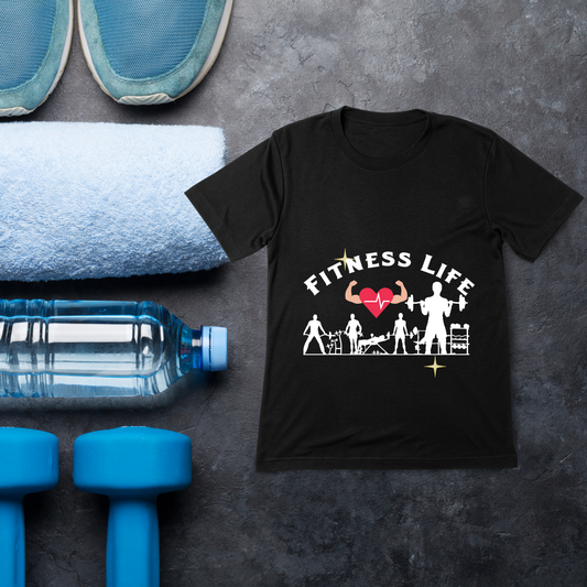 Fitness life T-Shirt Black