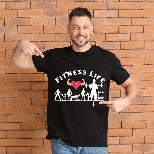 Fitness life T-Shirt Black