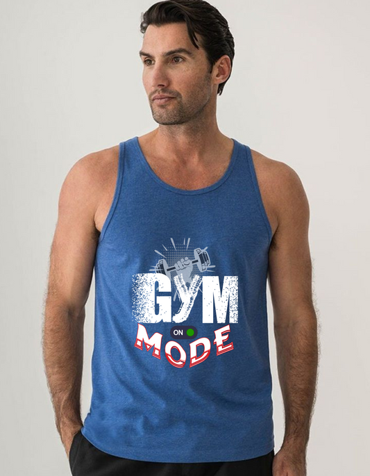 Gym mode on Sleeveless T-Shirt